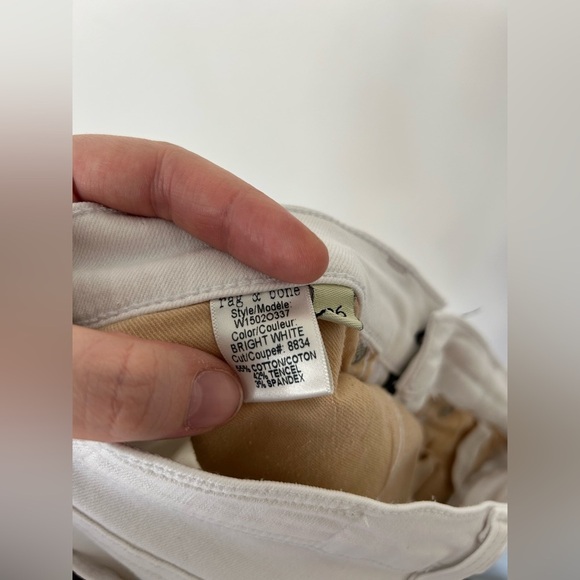 Rag & Bone White Skinny Jean Legging Size 26 W15020337 - Picture 10 of 12